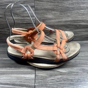 Teva Women's Orange Strappy Sandals Shoe Size 9